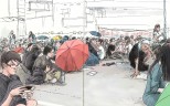 Adolfo's Umbrellas - a sketch diary of the Occupy movement