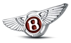 Bentley V8 pin badge