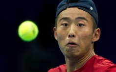  Zhang Ze, China's leading male tennis player. Photo: AFP