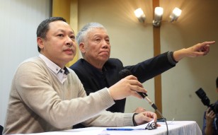 Occupy Central co-founders Benny Tai Yiu-ting and Reverend Chu Yiu-Ming will hand themselves in to police on Wednesday. Photo: Sam Tsang