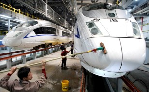The new entity will have almost 100 per cent of the local market for a broad range of rolling stock, including bullet trains. Photo: Imaginechina