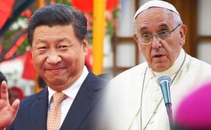 President Xi Jinping (left) and Pope Francis. Photos: AFP