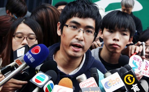 Federation of Students secretary-general Alex Chow believes that the siege of government headquarters in Admiralty was a failure. Photo: Dickson Lee