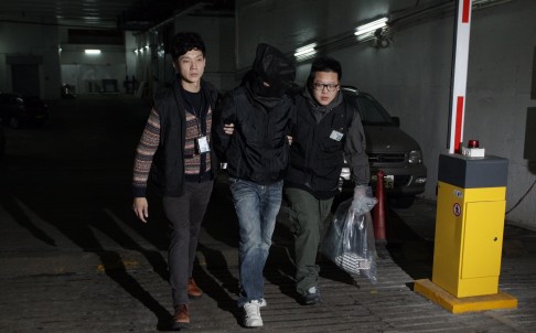 Police arrest suspects in Kowloon. Photo: Dickson Lee 