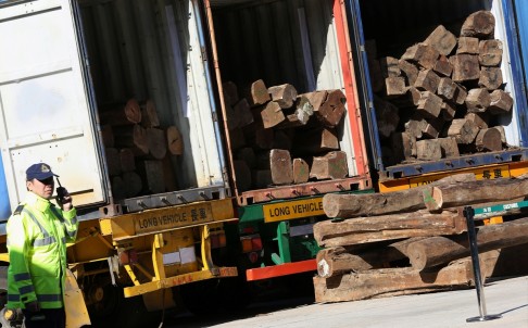 Hong Kong Customs foiled a case of suspected wood logs smuggling last December.