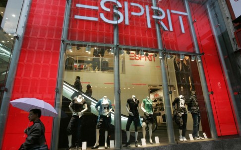 In the nine months to December 31, Esprit derived 83.2 per cent of its sales from Europe and 16.2 per cent from Asia Pacific. Photo: Reuters