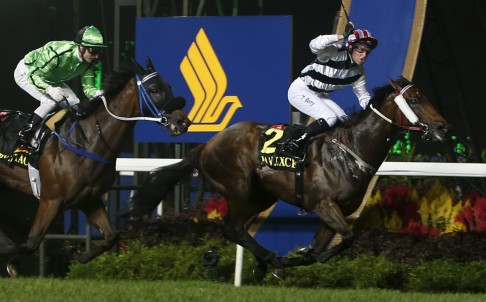 Who would bet against Dan Excel making it a Singapore hat-trick in 2016 as an eight-year-old? Photo: Reuters