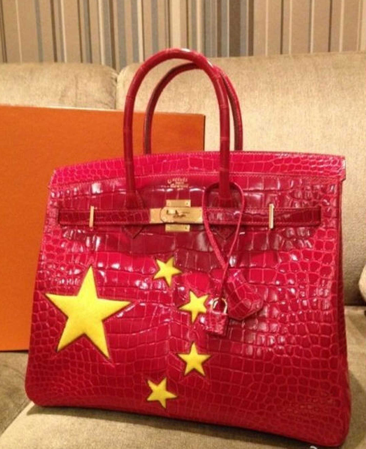 hermes bag red