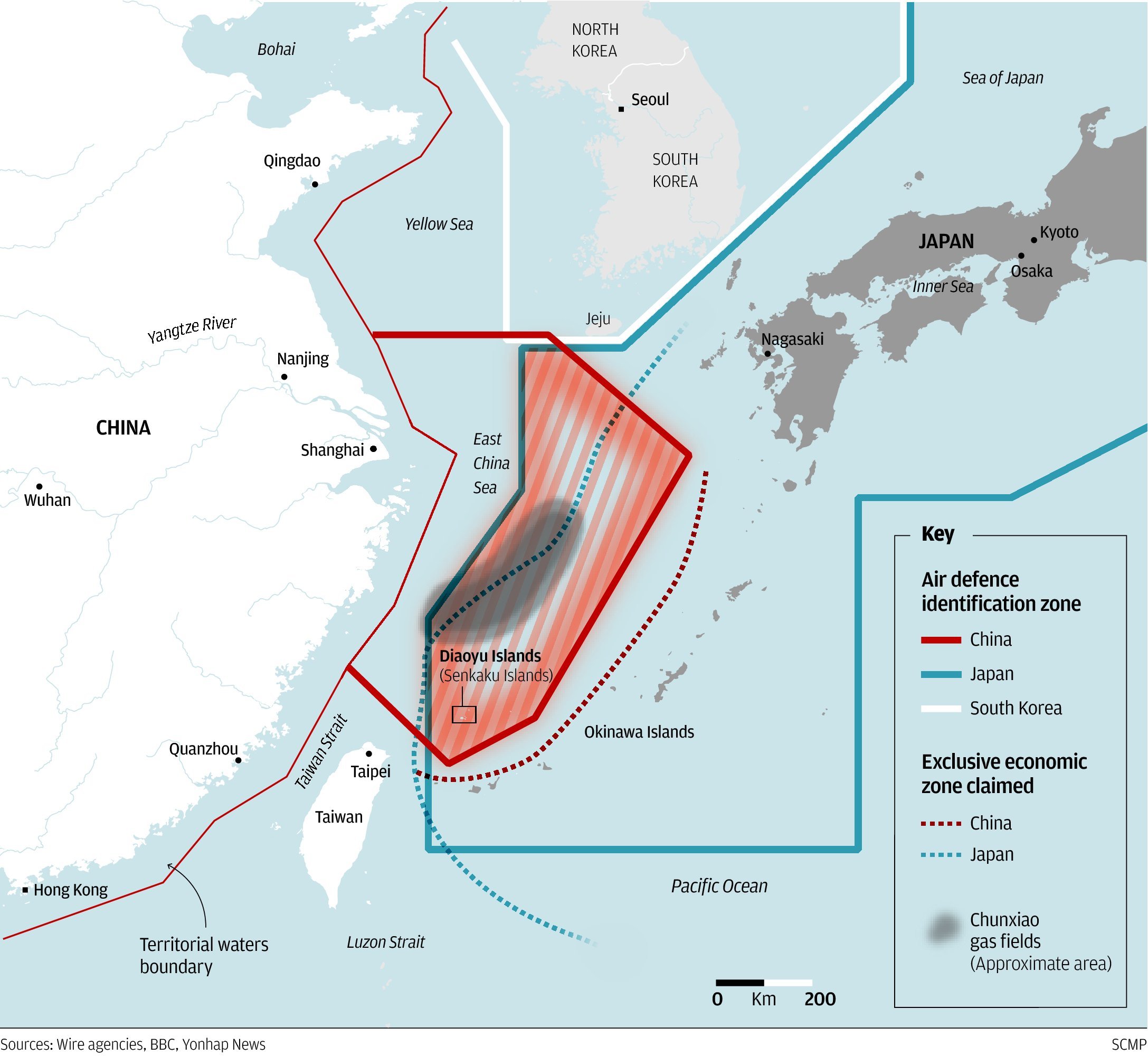 China Monitored Us Bombers As They Flew Over Air Defence Identification Zone South China Morning Post