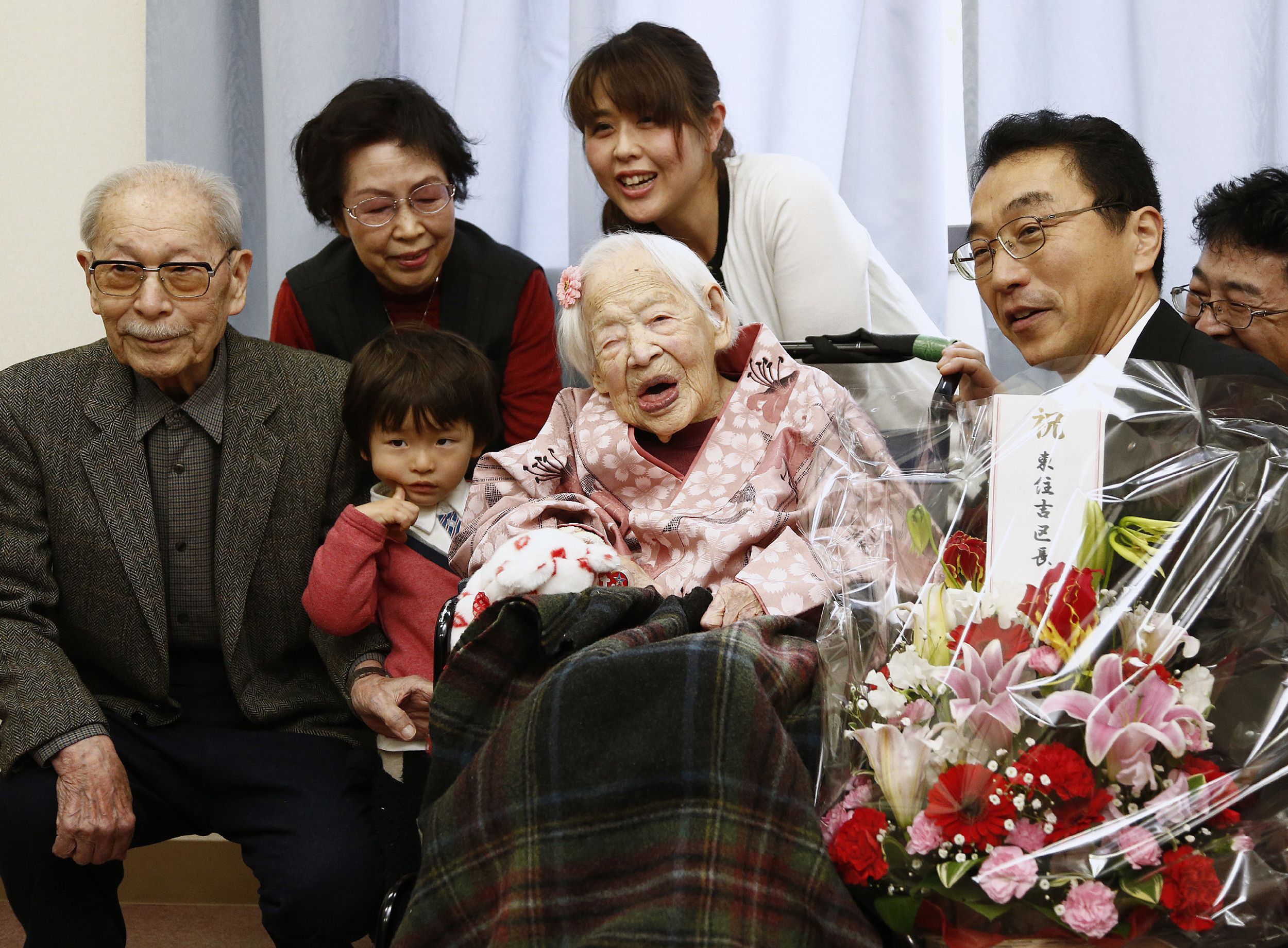 Worlds oldest person, Japans Misao Okawa, dies at nursing home.