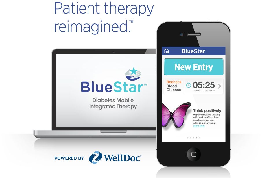 WellDoc’s Bluestar system assists users' self-management of type 2 diabetes.