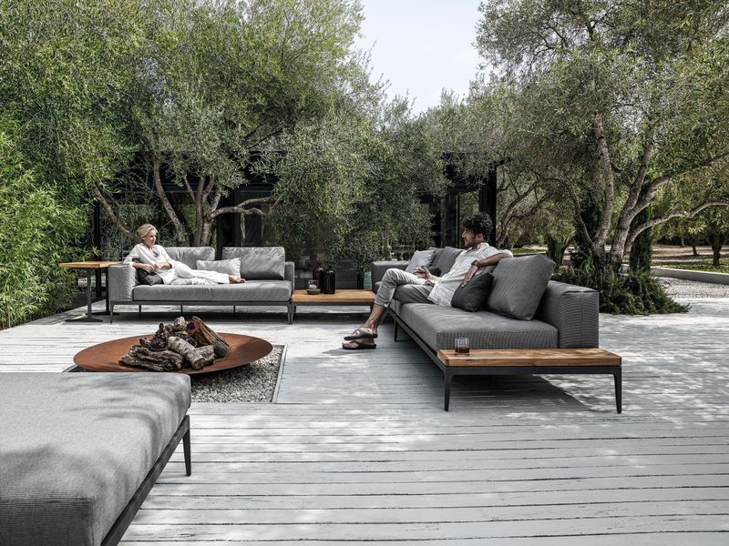 Gloster Grid outdoor sofa from Everything Under the Sun