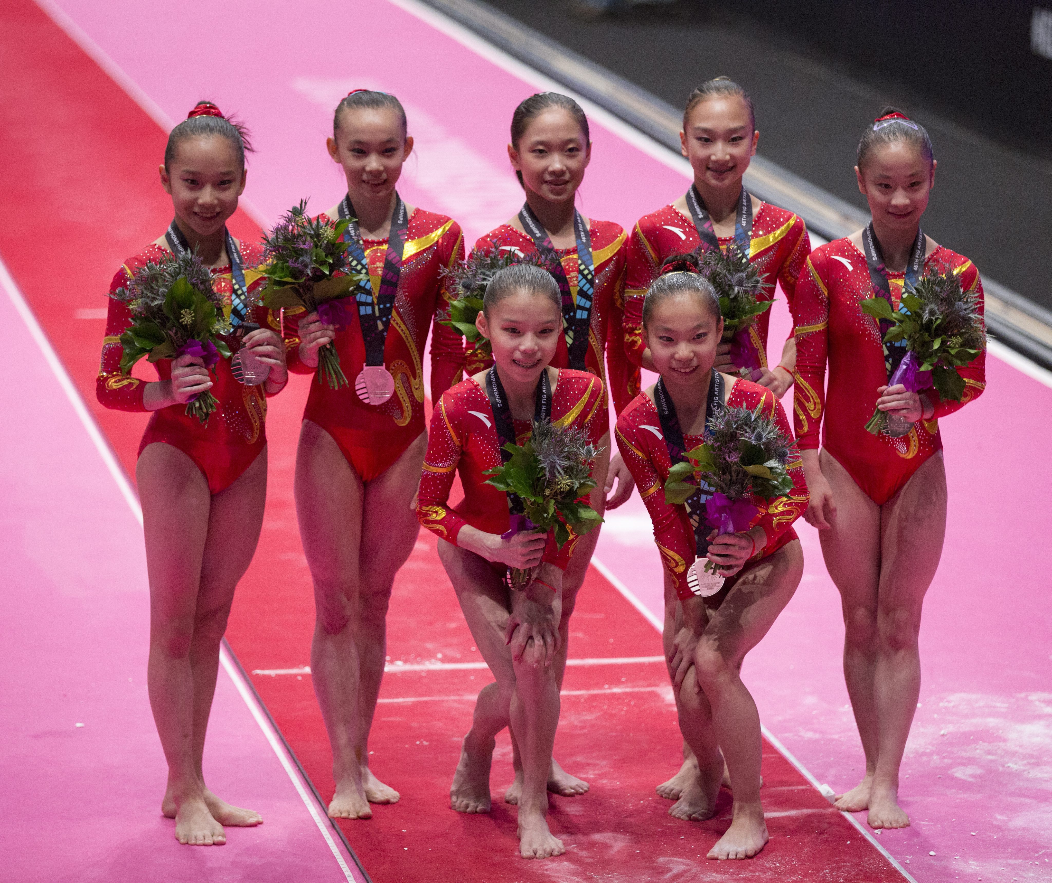 China’s women take silver at world gymnastics championships as they