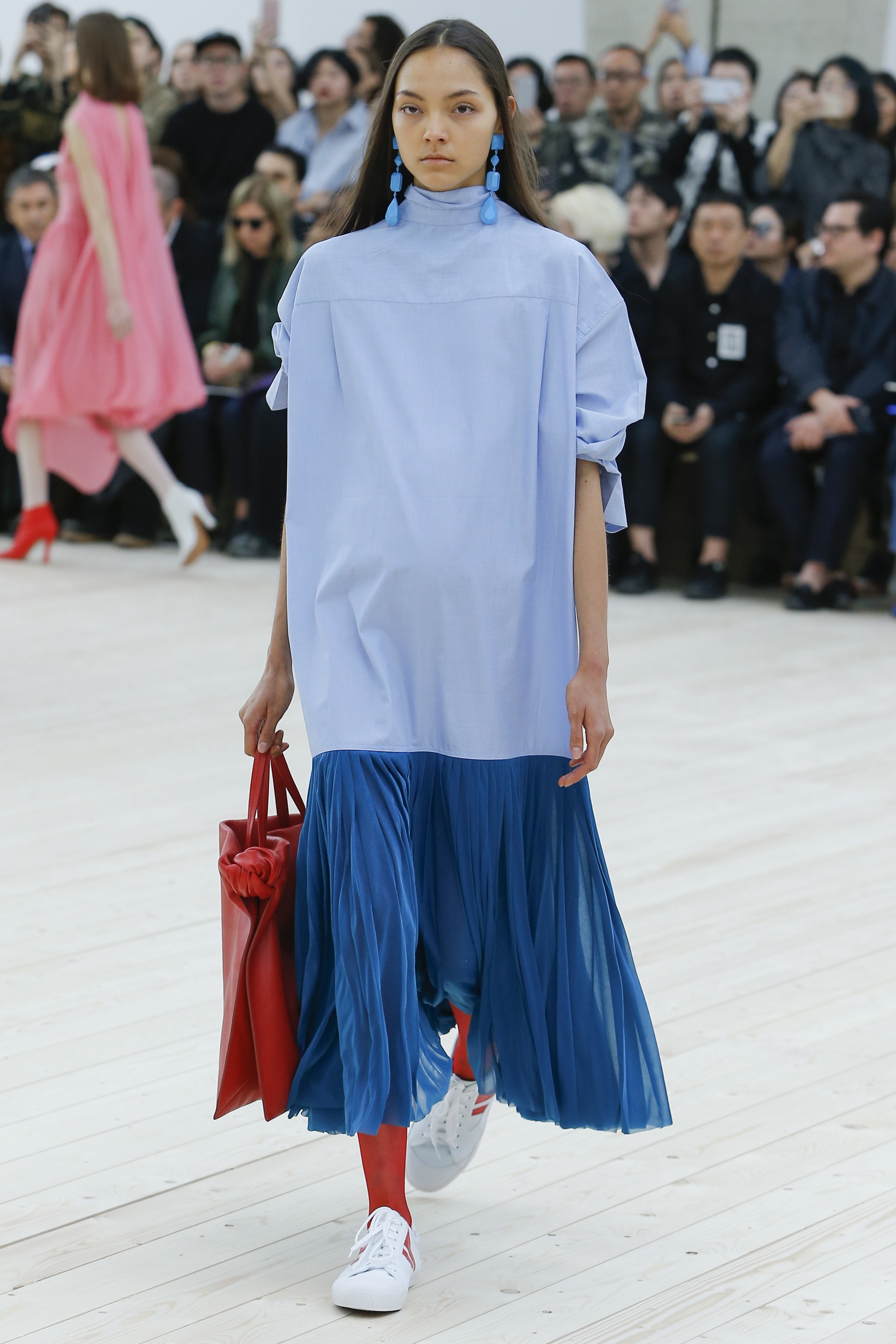 Pleats are in: feminine trend is seen on the runways at Paris Fashion ...