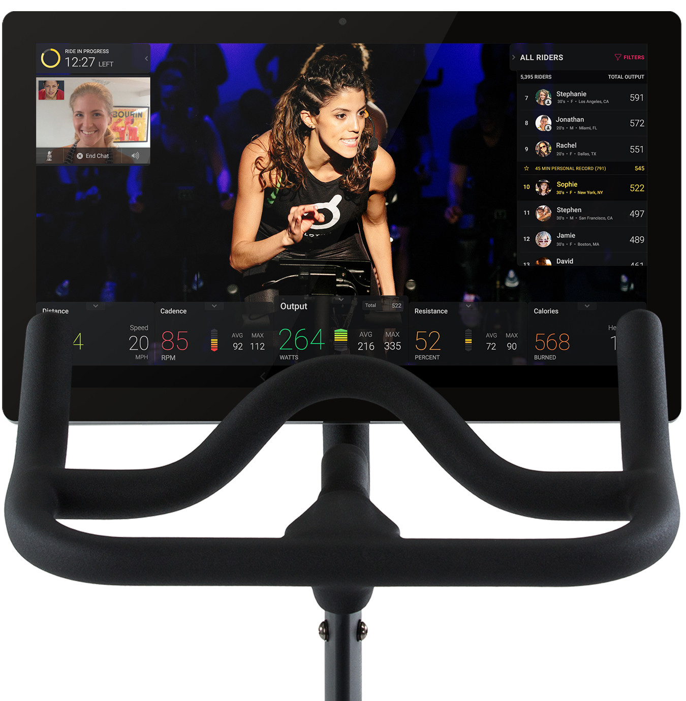 Stream live spin classes to your living room with the Peloton Cycle