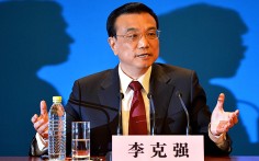 Premier Li Keqiang steps into the spotlight for a rare news conference. Photo: AFP
