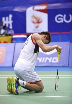 Sunday’s episode adds to the list of world and Olympic finals defeats Lee Chong Wei has suffered at Lin Dan’s hands. Photo: Xinhua