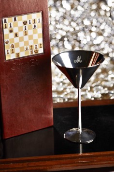 Silver martini glasses for Captain's Bar's 50 best customers. Photo: SCMP Pictures