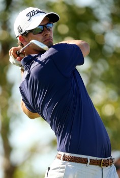 Adam Scott may be thinking about his future ranking. Photo: AFP