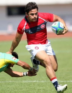Hong Kong rugby captain Rowan Varty in the National Games.