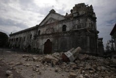 A historic church suffered major damage in Cebu. Photo: Reuters