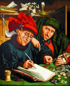 Quentin Massys’ The Tax Collectors, part of the China exhibition.