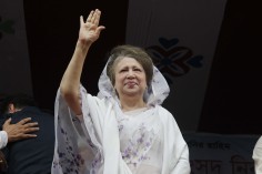 Bangladesh Nationalist Party leader Khaleda Zia wants Prime Minister Sheikh Hasina to resign. Photo: AFP