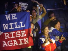 Filipino fans for Philippines Manny Pacquiao. Photo: Unus Alladin 
