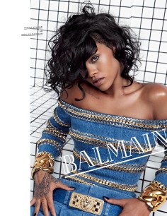 Rihanna stars in the latest campaign by Balmain.