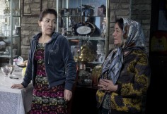 Tohti's wife, Guzaili Nu'er, and his mother Nasipuhan at their home in Beijing. Photo: AP