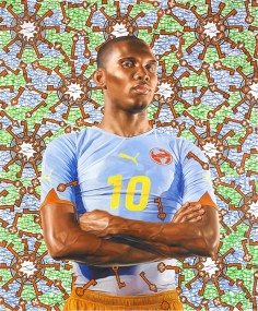 Samuel Eto'oby Kehinde Wiley. Image courtesy of Kehinde Wiley