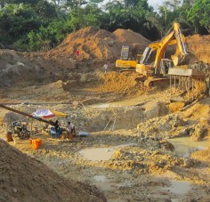 This gold mine in Obuasi, more than two hours' drive from Kumasi, the second-largest city in Ghana, is run by Chinese. Photo: Amy Nip