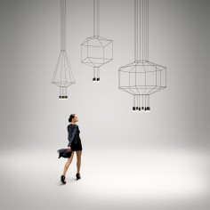 Wireflow lamps, by Arik Levy