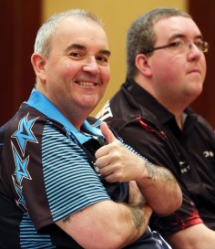 Phil Taylor still gets a buzz from the game. Photos: Edward Wong