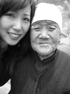 Yang Aihua, a survivor, pictured with the author. 