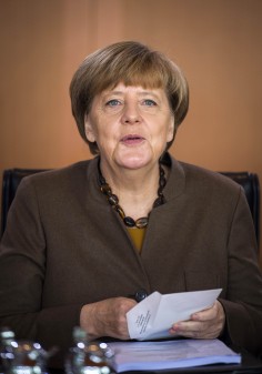 German Chancellor Angela Merkel last month opened the country’s doors to refugees from the Middle East. Photo: AFP