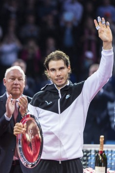 Nadal said he was pleased with his performance. Photo: EPA