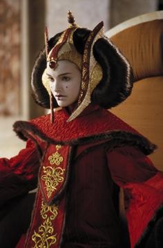 Natalie Portman as Queen Amidala.