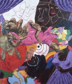 Robert Colescott’s Death of a Mulatto Woman, also in the Smithsonian’s exhibition of the Cosby collection. Photo: Eldzier Cortor