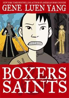 The cover of Boxers & Saints.