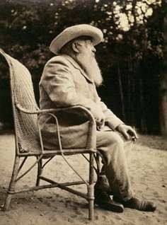 Monet in the garden at his home in Giverny, France, in 1915. Photo: Bridgeman Images