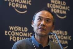 China Vanke CEO Wang Shi speaks at the World Economic Forum in Davos, Switzerland, on January 23, 2013. Photo: AP