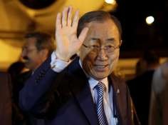 The outgoing secretary general Ban Ki-moon. Photo: Reuters