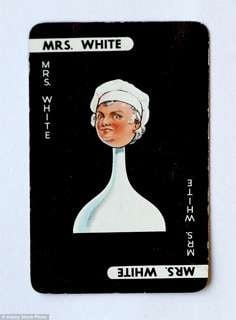 Mrs White, who is on her way out.