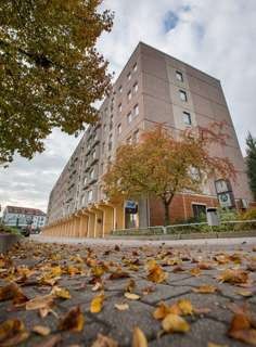 The block of flats in Schmoelln. Photo: EPA