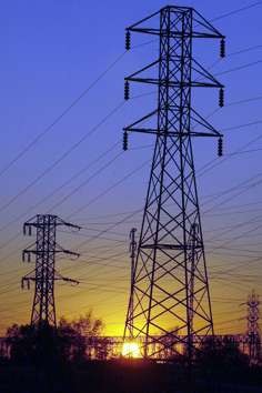 File photo of US electricity pylons. Photo: AP