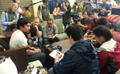 Manny Pacquiao entertains reporters at his home. Photo: SCMP Pictures