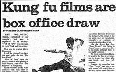 Vincent Canby’s article on Bruce Lee’s Fist of Fury. Photo: SCMP Pictures