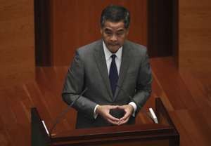 Hong Kong Chief Executive Leung Chun-ying attends the last Q&A session at the current Legco session on July 14, 2016. Photo: Robert Ng