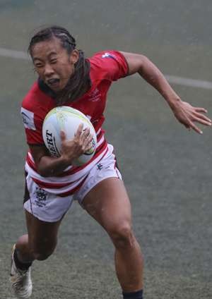 Hong Kong’s Chong Ka-yan in action.